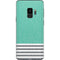 Teal and Grey Stripes Galaxy S9 Skin